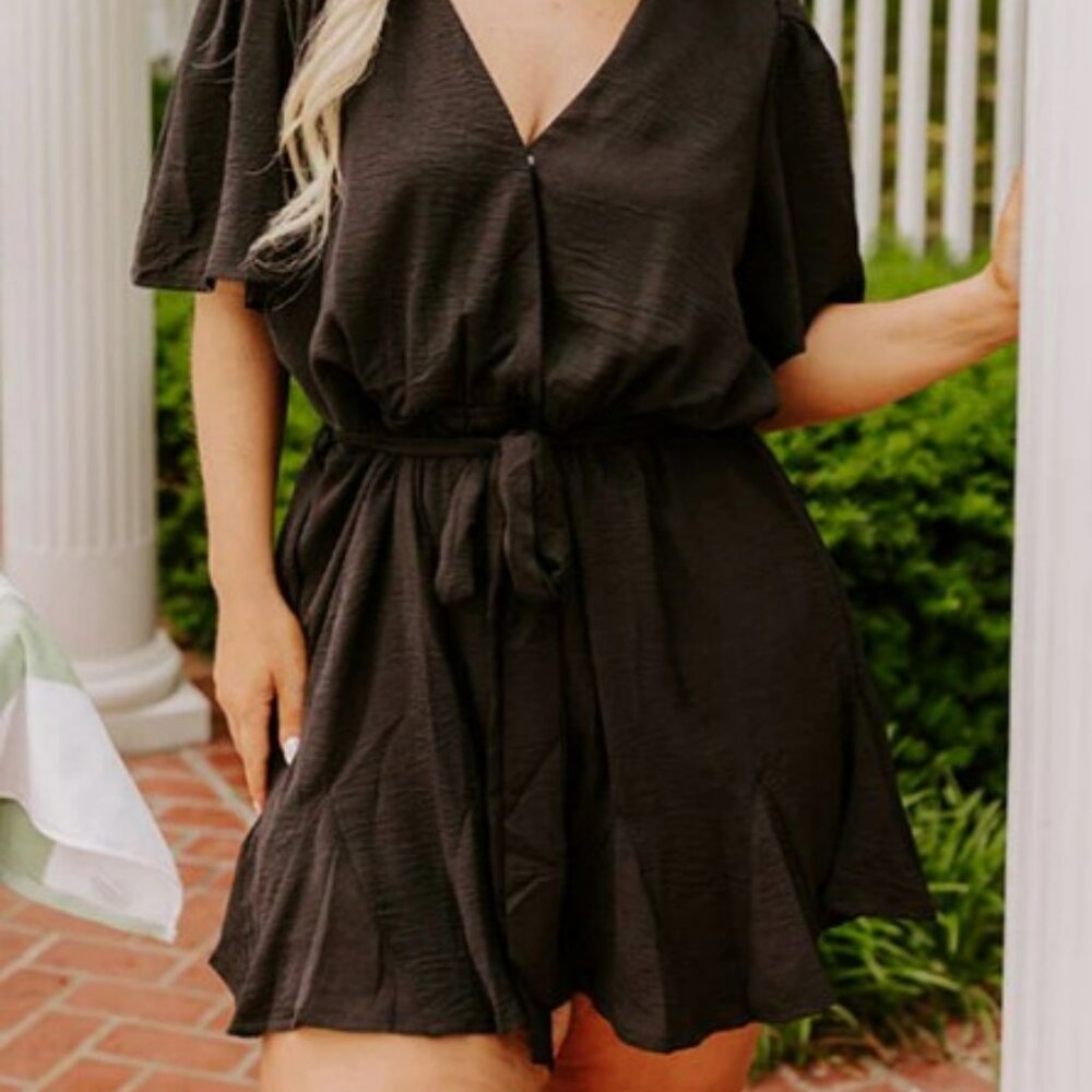 Curve Black Romper